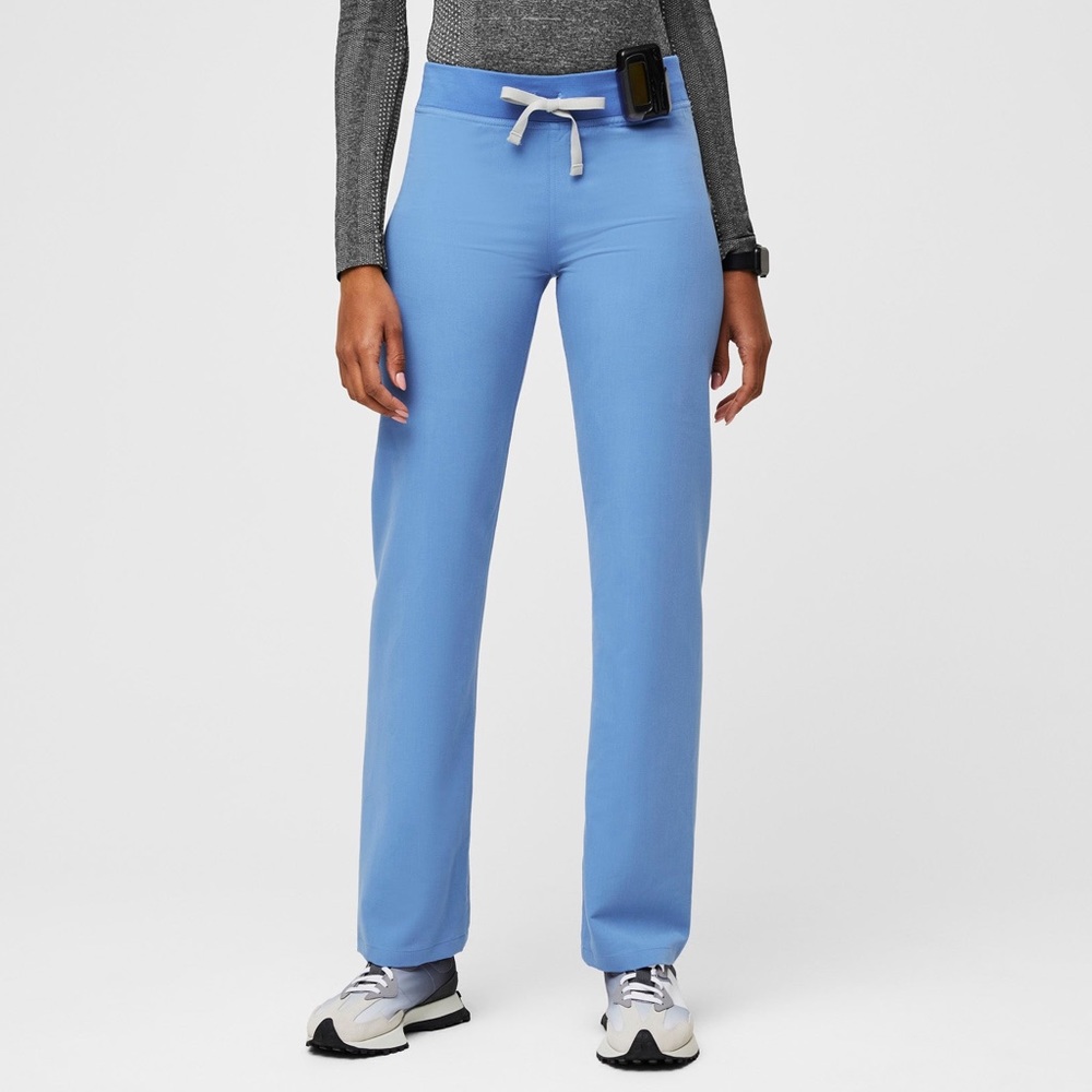 Figs Livingston Basic Scrub Pants - Ceil Blue